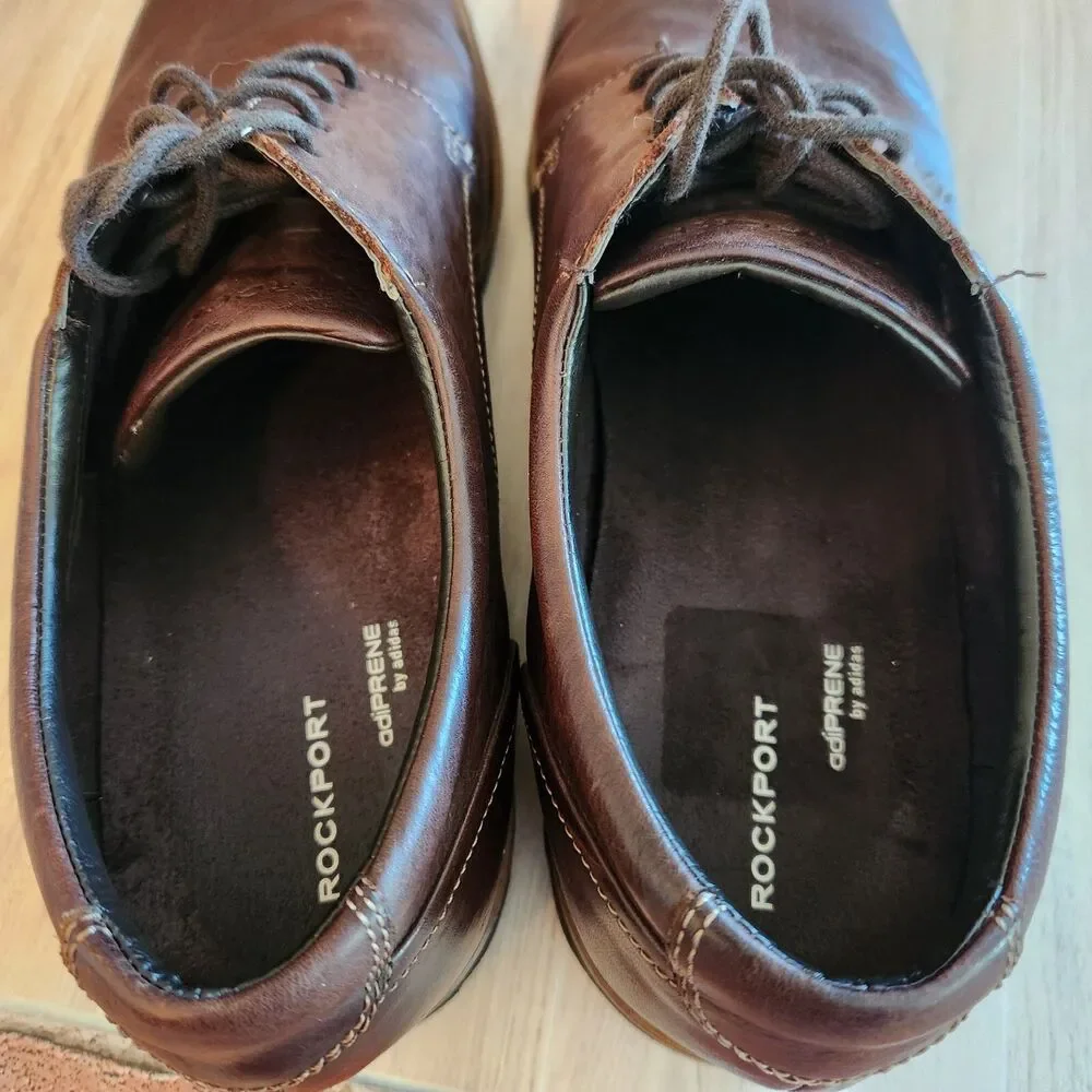 Rockport Men's Shoes 10M Brown Leather Lace Up Casual Oxford V74225